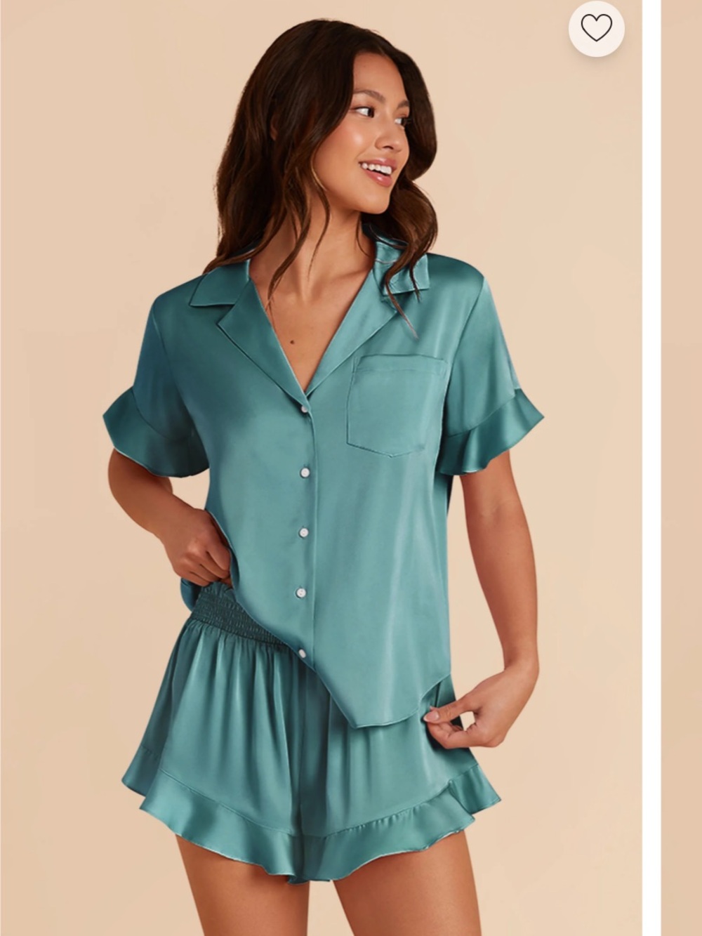 Birdy Grey Esther Pajama Set Green Blue Size Large